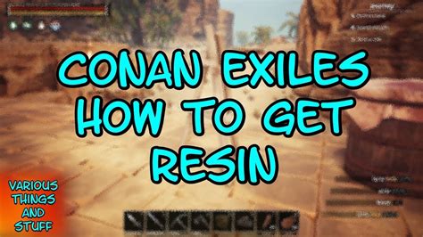 The uses for Bonemeal in Conan Exiles are fairly limited but still important. . How to get resin conan exiles